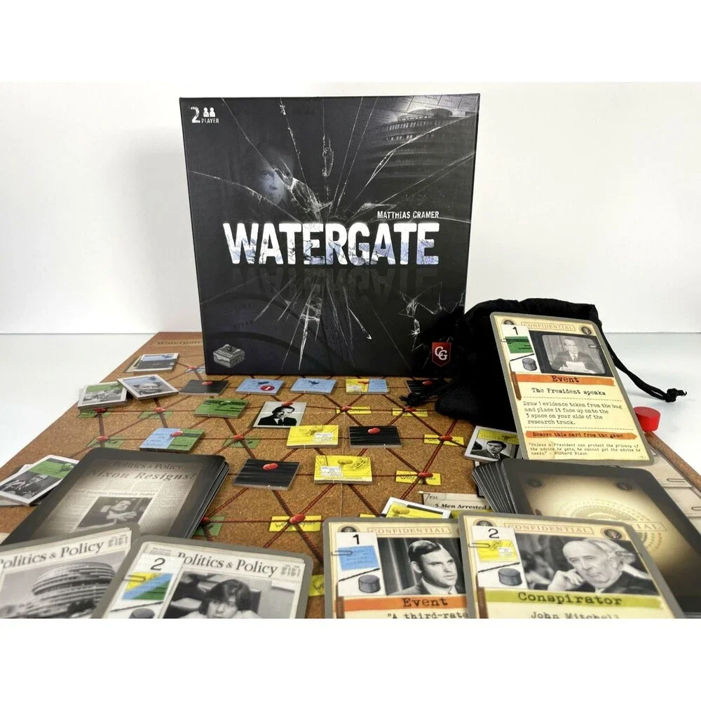 Watergate Historical Strategy Board Game Capstone Games NEW Sealed